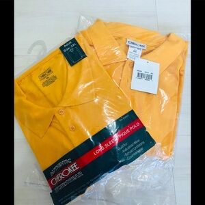 MEN’S NWT Cherokee Bundle Gold Pique Polos. 2XL